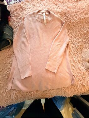 lululemon athletica Pink Cowl Neck Sweater